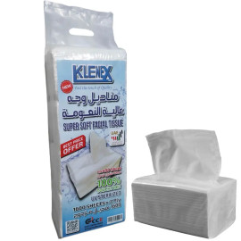 Facial Tissue 400 Sheets(2 Ply), 21x19x2cm