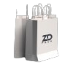 PAPER BAG WHITE TWISTED HANDLE