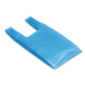 PLAIN BLUE SHOPPING BAG, 50 BAGS/ROLL