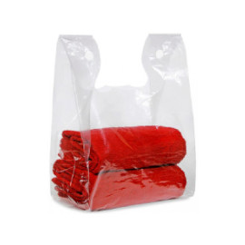 PLAIN WHITE SHOPPING BAGS, 50 BAGS/ROLL