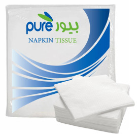 PURE NAPKIN TISSUE, 100SHEET, 1PLY, 30CMX30CM