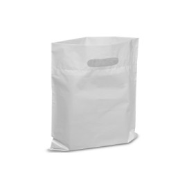 SHOPPING BAG, 20 Bags, HD WHITE PRINTED 50X 55CM 20KG