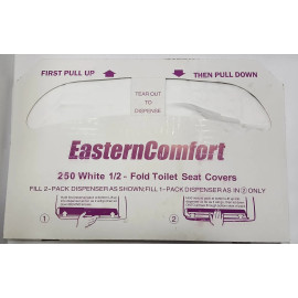 TOILET SEAT COVER PAPER, 250 SHEETS, PURE ITAL HYGIENE
