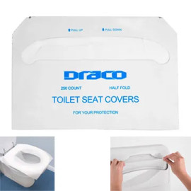 TOILET SEAT COVER, WHITE PAPER BAG, 250 SHEET