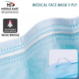 Medical Face Mask - 3 Ply White ( 40 Packs Per Carton )
