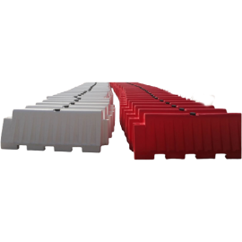 Red and White Road Barrier ( Sizes Available 16 KG - 225 KG )