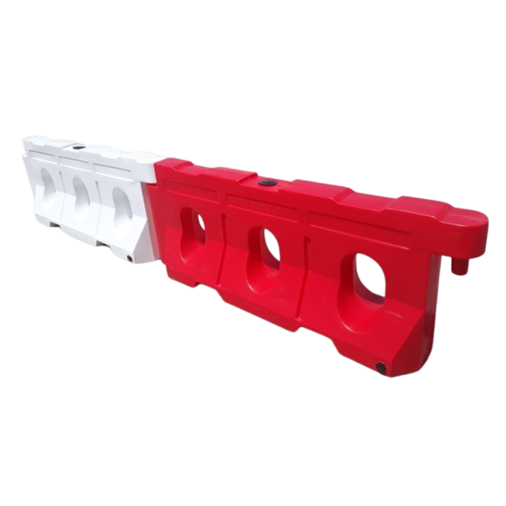 Polyethene Road Barriers (2000x800x400mm 14 Kg) RED