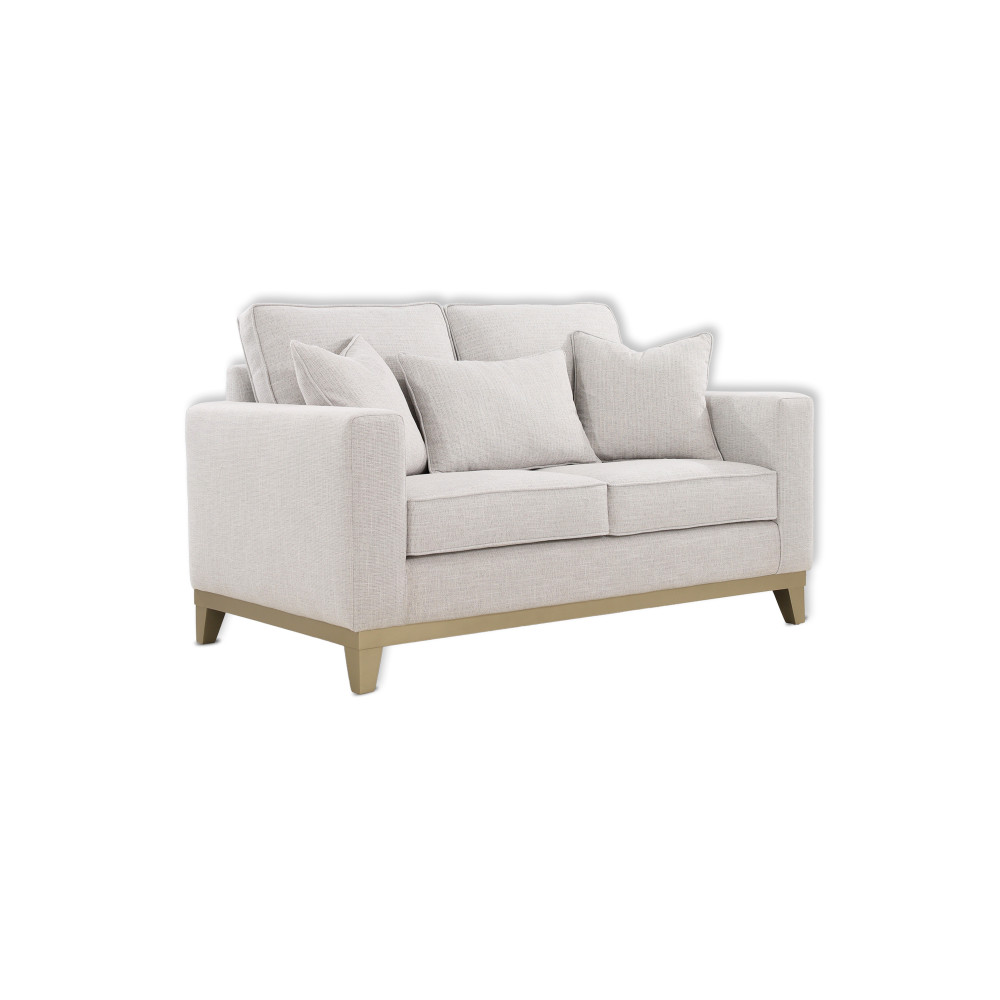 Classic Design Modish Touch Sofa (2-Seater, Design 1, Light Grey)