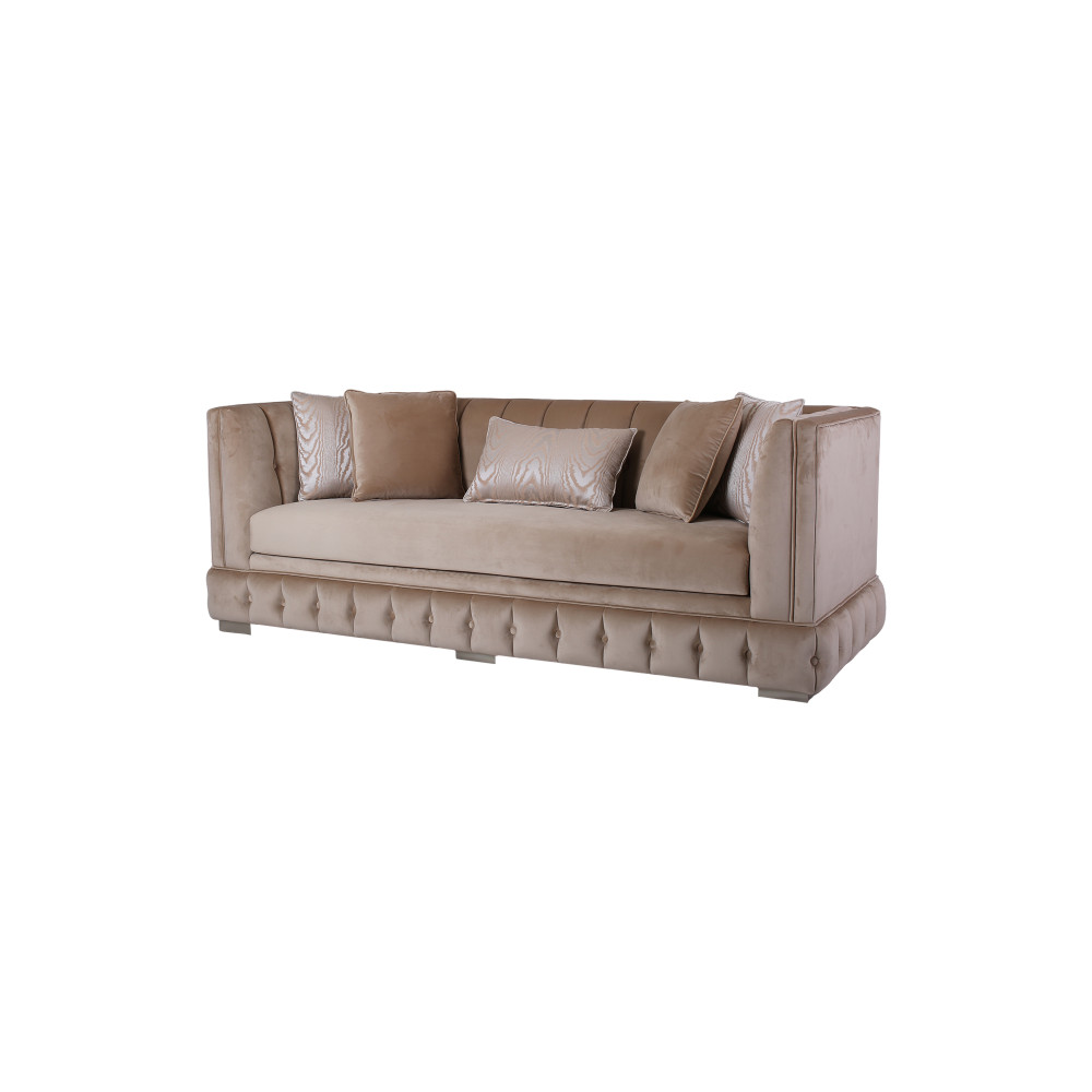 Modern Style, Elegant and Durable Sofa (3-Seater, Design11, Beige)