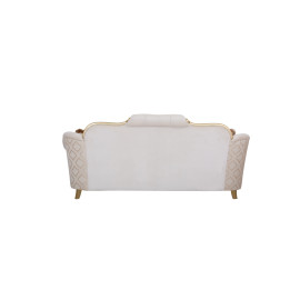 Modern Style, Elegant and Durable Sofa (3-Seater, Design16, Beige+Gold)