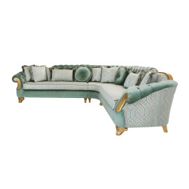 L Shaped Modern Style Elegant and Durable Sofa (Set 1, Design 17)
