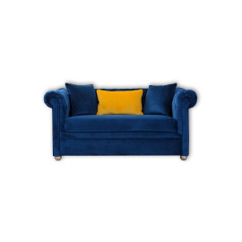 Classic Design Modish Touch Sofa (2-Seater, Design2, Navy Blue)