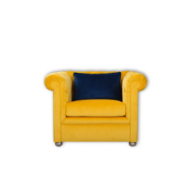 Classic Design Modish Touch Sofa (1 Seater, Design2, Yellow)