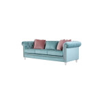 Modern Style, Elegant and Durable Sofa (3-Seater, Design4, Greenish Blue)