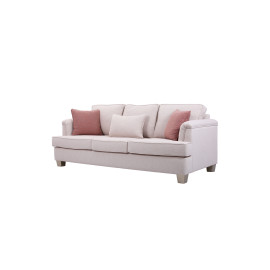 Modern Style, Elegant and Durable Sofa (3-Seater, Design5, Beige)