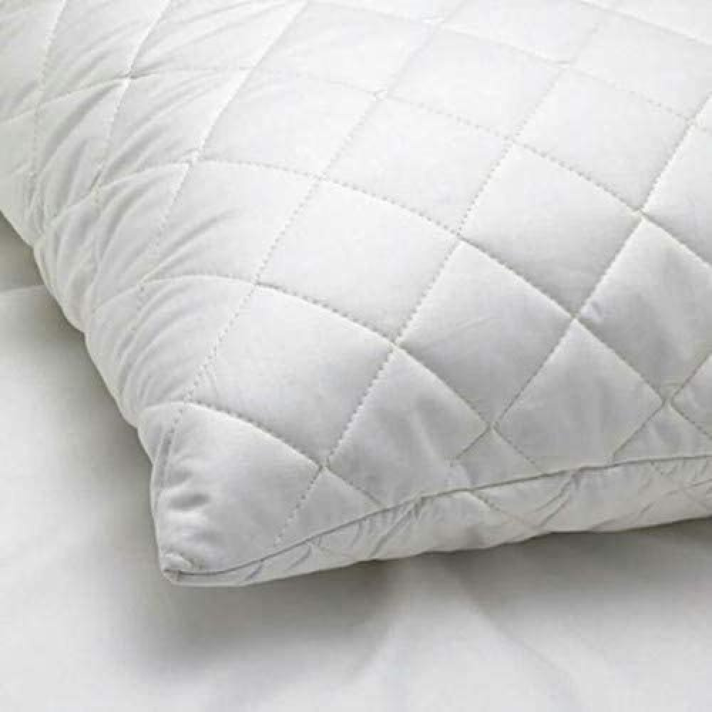 White Quilted Cloudy Pillow