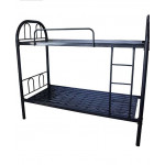 Metal Bunk Bed, Black  28kg - 190(L) x 90(W) x 170(H) cm