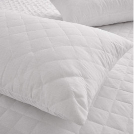 White Quilted Pillow