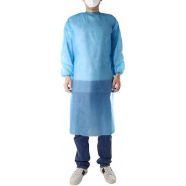 Non-Woven Gown with Fitted Elastic-50GSM ,30gsm