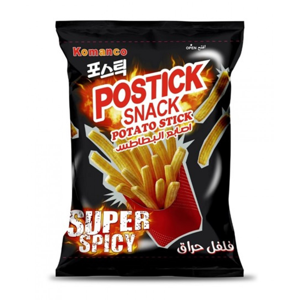 POSTICK Super Spicy Flavor 65 Grams (  12 Pieces Per Carton )