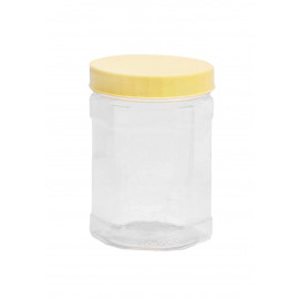 Chemco Hexagonal PET Jar 400 ml  / Plastic Container