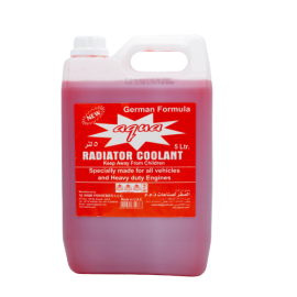 AQUA RADIATOR COOLANT RED 5 LTR ( 4 Pieces Per Carton )