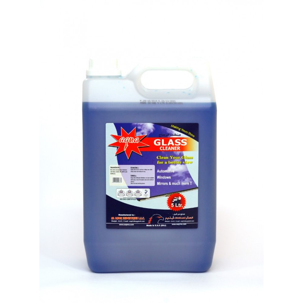 AQUA GLASS CLEANER 5 Liter ( 4 Pieces Per Box )(S)