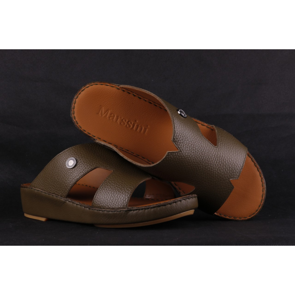 Leather Arabic Sandals Brown1