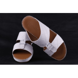 Leather Arabic Sandals White