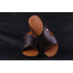 Leather Arabic Sandals Dark Brown