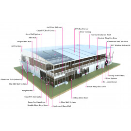 Cube Structure Double Decker Tent