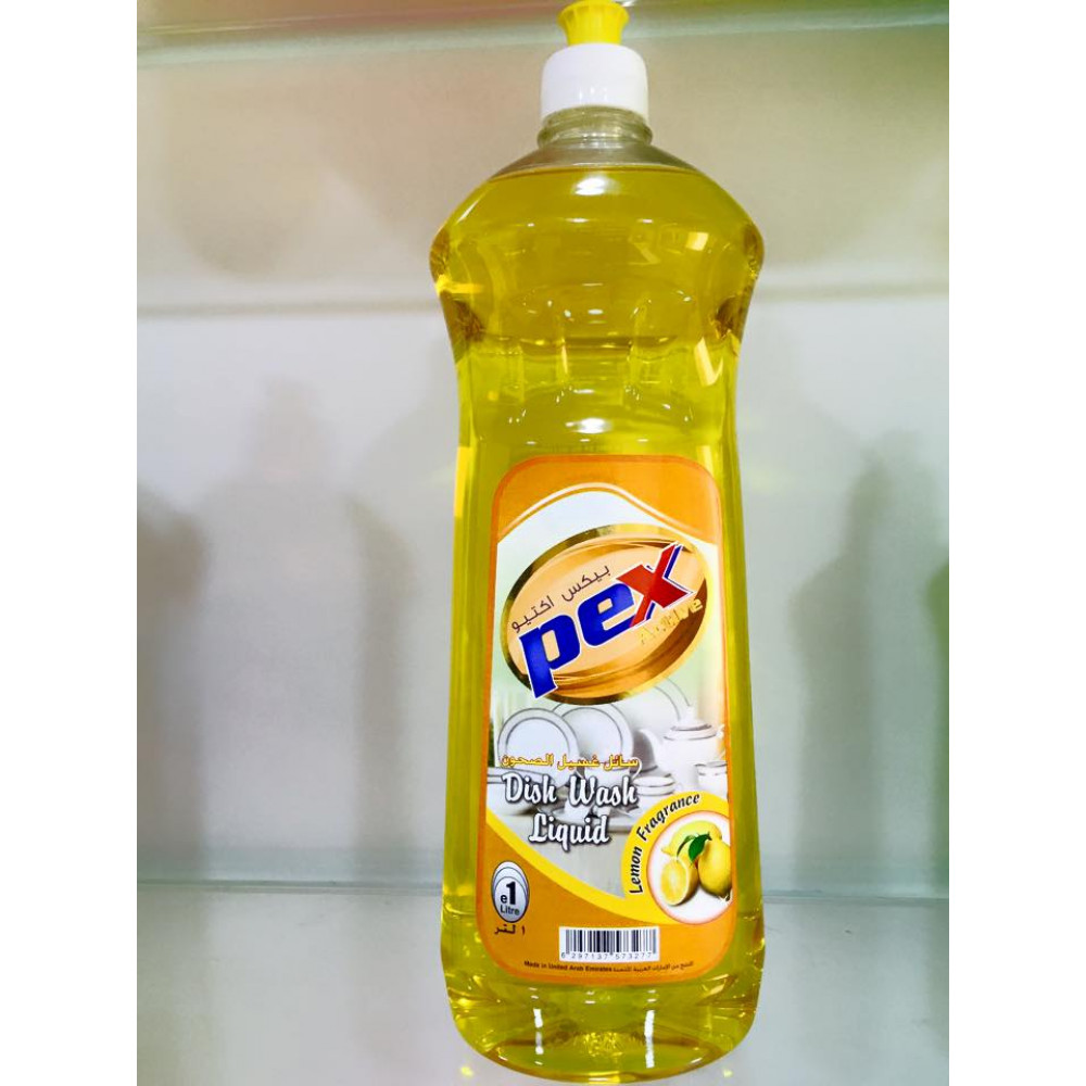 Pex Active Dish Wash Liquid Lemon 1 Liter ( 12 Pieces Per Carton )
