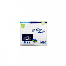 SOFT N COOL PAPER FOLDED DINNER NAPKIN 23 CM (2000 PIECES PER CARTON)