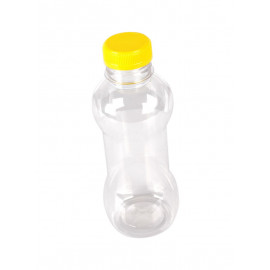 PLASTIC CLEAR JUICE BOTTLE WITH YELLOW CAP 330MILLILITER (140-PIECE PER CARTON)