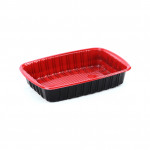 RED & BLACK BASE CONTAINER 750 ML WITH LIDS (300 PIECES PER CARTON)