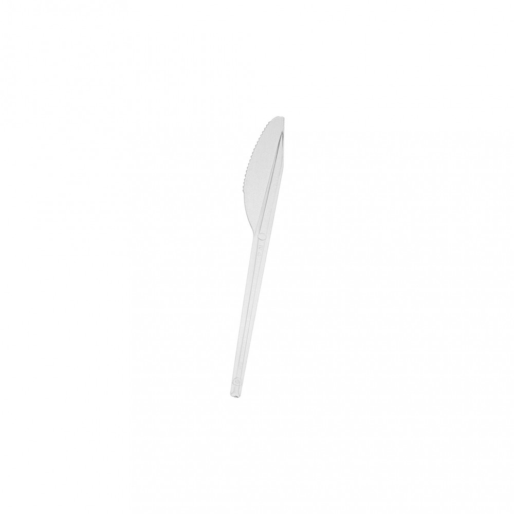 PLASTIC CLEAR NORMAL KNIFE (2000 PIECES PER CARTON)