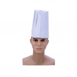 PAPER CHEF HAT 11 INCH LARGE 50 PIECES (5 PACKETS PER CARTON)