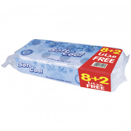 SOFT N COOL TOILET ROLL (400 SHEETS X 2 PLY) 8+2 ROLLS (10 PACK PER CARTON)