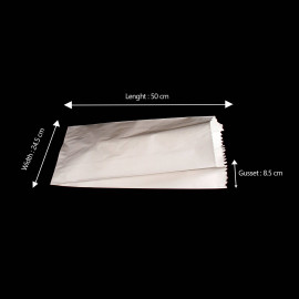 FLAT BOTTOM WHITE PAPER BAG NO-4 (4 KG PER PACK)