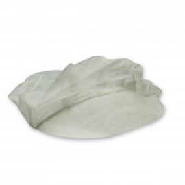 HOTPACK NON WOVEN PEAKED CAP WHITE 100 PIECES (10 PACKETS PER CARTON)