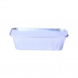 ALUMINIUM BROAST CONTAINER BASE WITH LID 248X150X60MM (800 PIECES PER CARTON)