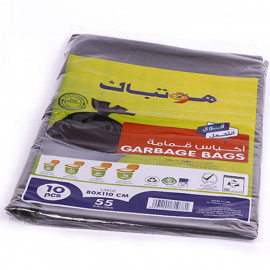 HEAVY DUTY GARBAGE BAG 55 GALLON 80 X 110 CM LARGE 10 PIECES (30 PACKETS PER CARTON)