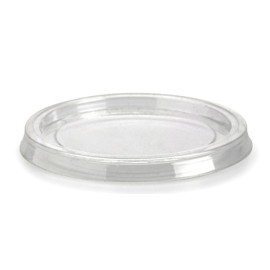 FLAT LID FOR PET JUICE CUP 4/8/10 OZ WITHOUT HOLE 78 MM DIAMETER  | 1000 PIECES