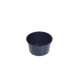 BLACK MICROWAVE CONTAINER WITH LID 400ML