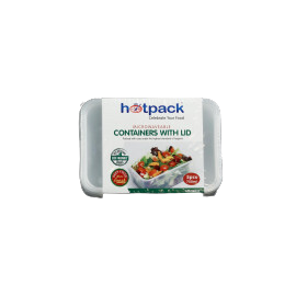 MICROWAVE CONTAINER WITH LID 750ML (500 PIECES PER CARTON)