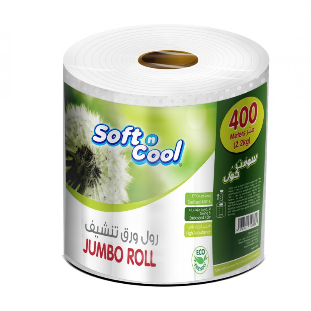 SOFT N COOL JUMBO MAXI ROLL VALUE PACK 2.2 KG (400meter x Roll)