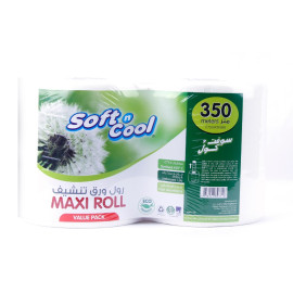 SOFT N COOL MAXI ROLL TWIN PACK 350METER VALUE PACK  1PLY( 2 Rolls x 3 Packs Per Carton )