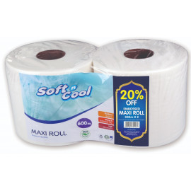 SOFT N COOL MAXI ROLL TWIN PACK 600METER (2 Rolls x 3 Packs Per Carton)