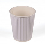 RIPPLE PAPER CUP WHITE 4 OUNCE  - 25 PIECES ( 20 Pack Per Carton )