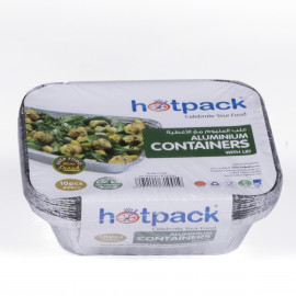 ALUMINIUM CONTAINER BASE WITH LID 147X122X40MM 420 MILLILITERS (24 PACKETS PER CARTON)